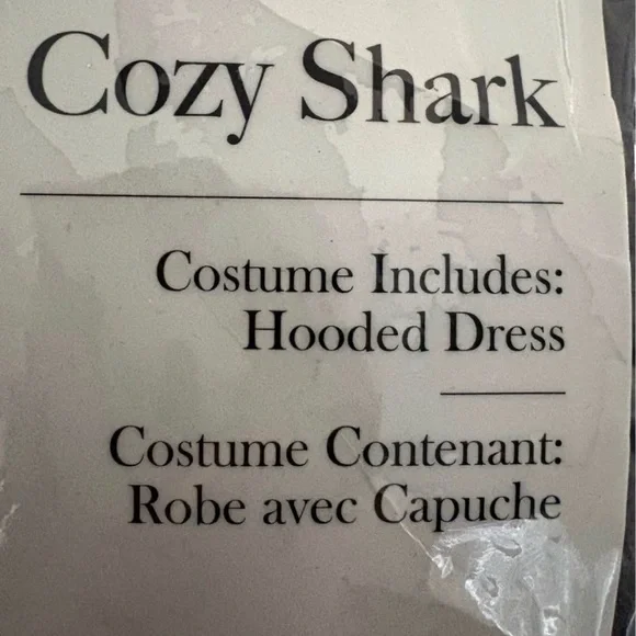 Leg Avenue Cozy Shark Hooded Dress Costume - Picture 3 of 4